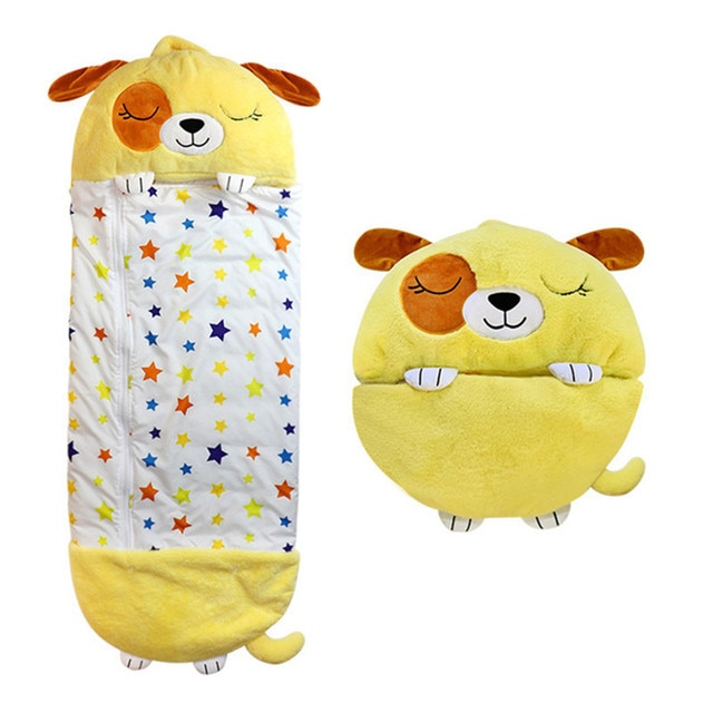 happy nappers yellow puppy