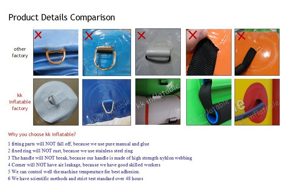 kk inflatable product detail comparision-water game