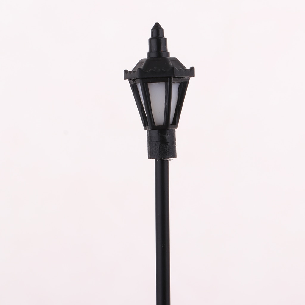 MagiDeal 20pcs 1:100 Model Railway Train Lamp Street Lights HO OO Scale LED