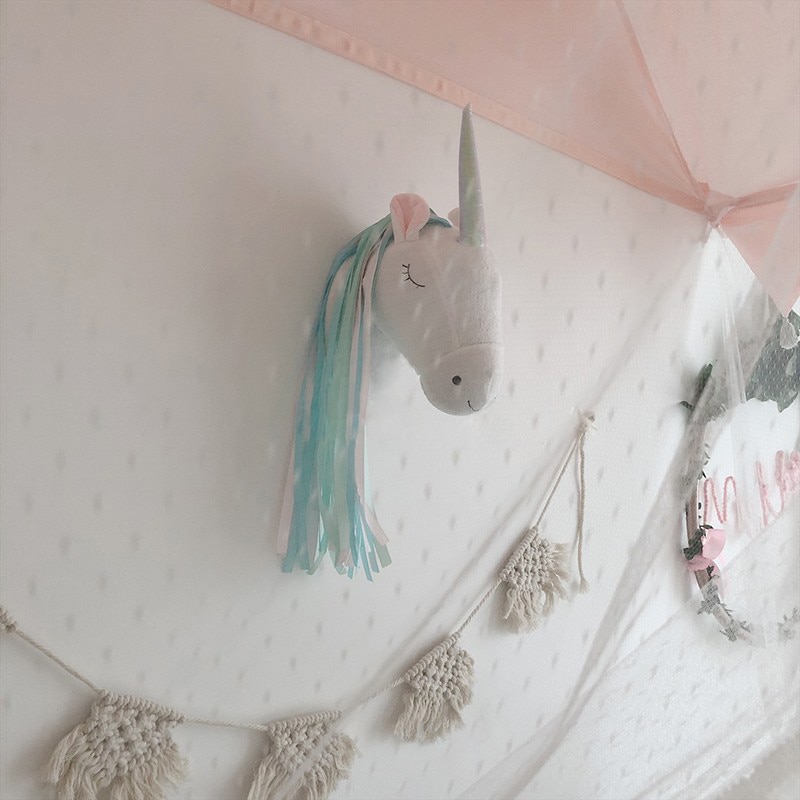 Soft-Toys-Unicorn-Stuffed-Animal-Head-Wall-Decoration-Baby-Room-Nursery-Decor-Wall-Hanging-Mount-Girl (4)