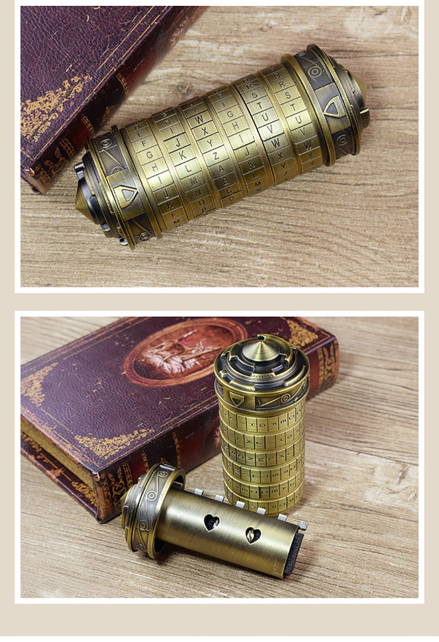 Da vinci code toys metal cryptex locks wedding gifts valentine s day