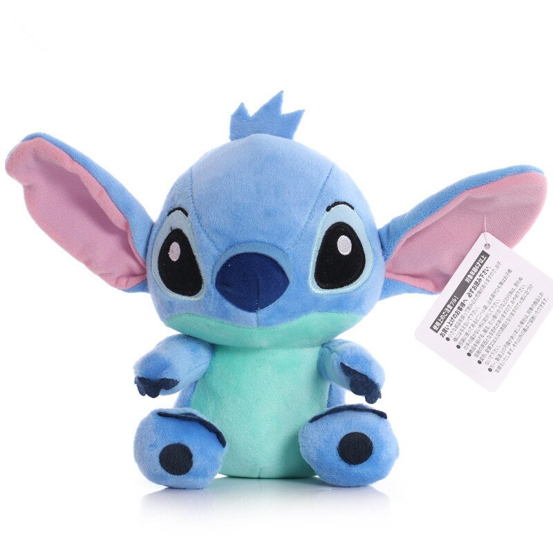 Cartoon Blue Pink Stitch Plush Dolls Anime Toys Lilo and Stitch 20CM ...