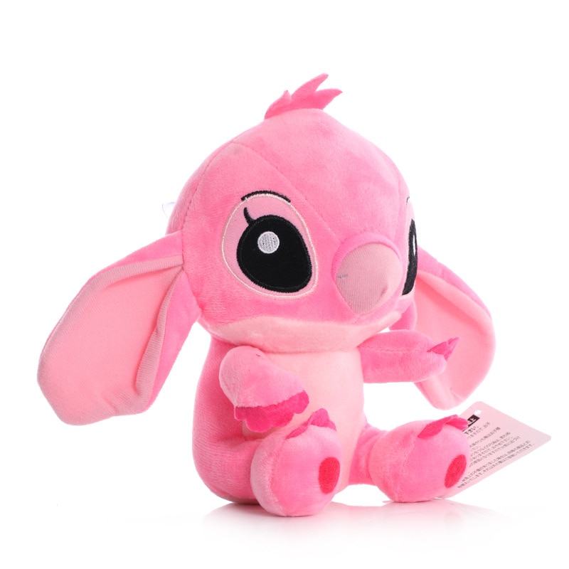 Cartoon Blue Pink Stitch Plush Dolls Anime Toys Lilo and Stitch 20CM ...