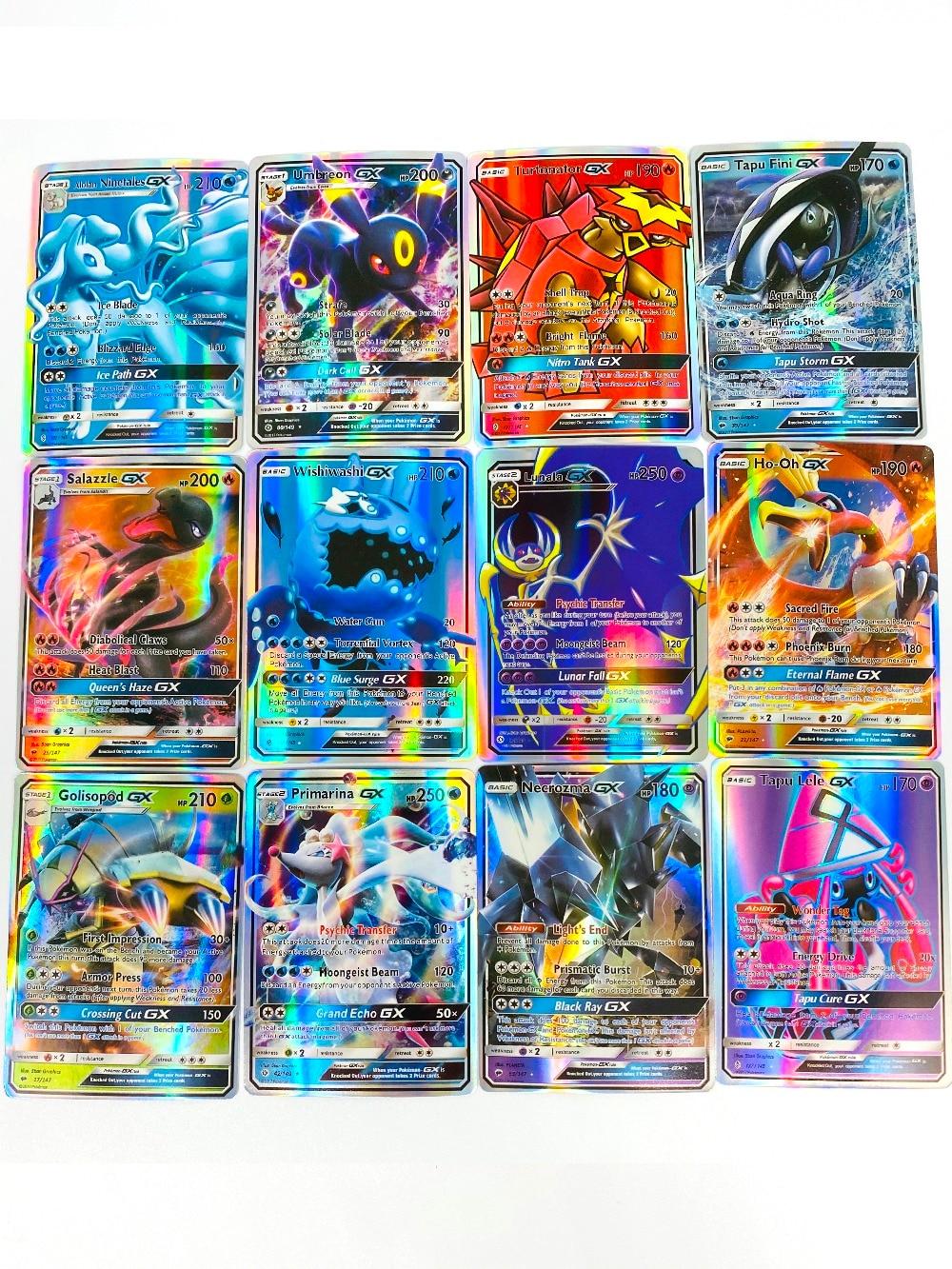 300pcs English GX Tag Team Shining TAKARA TOMY Pokemon Cards English ...