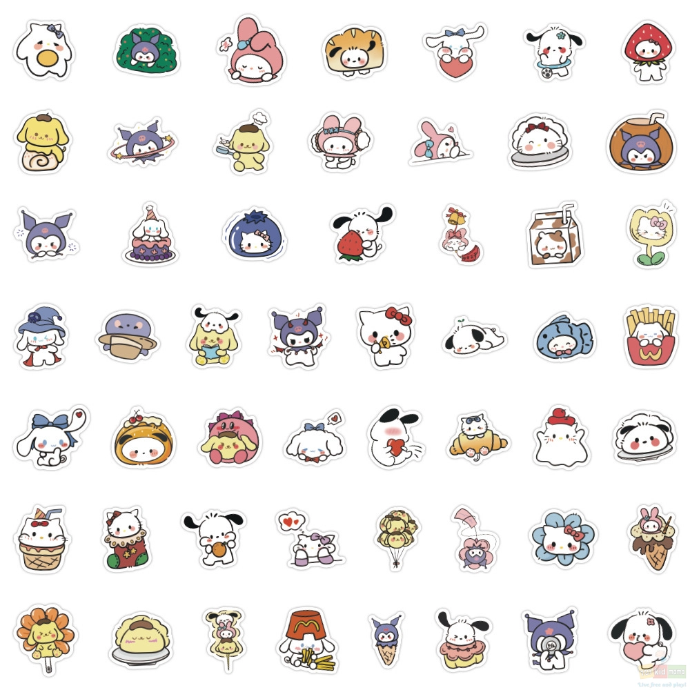 Sanrio Kuromi Melody Hello Kitty Stickers