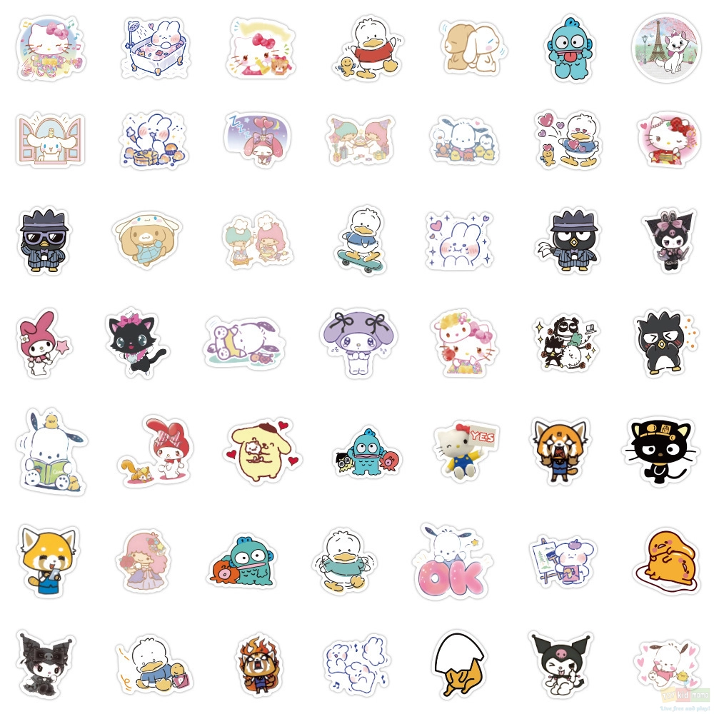 Sanrio Kuromi Melody Hello Kitty Stickers