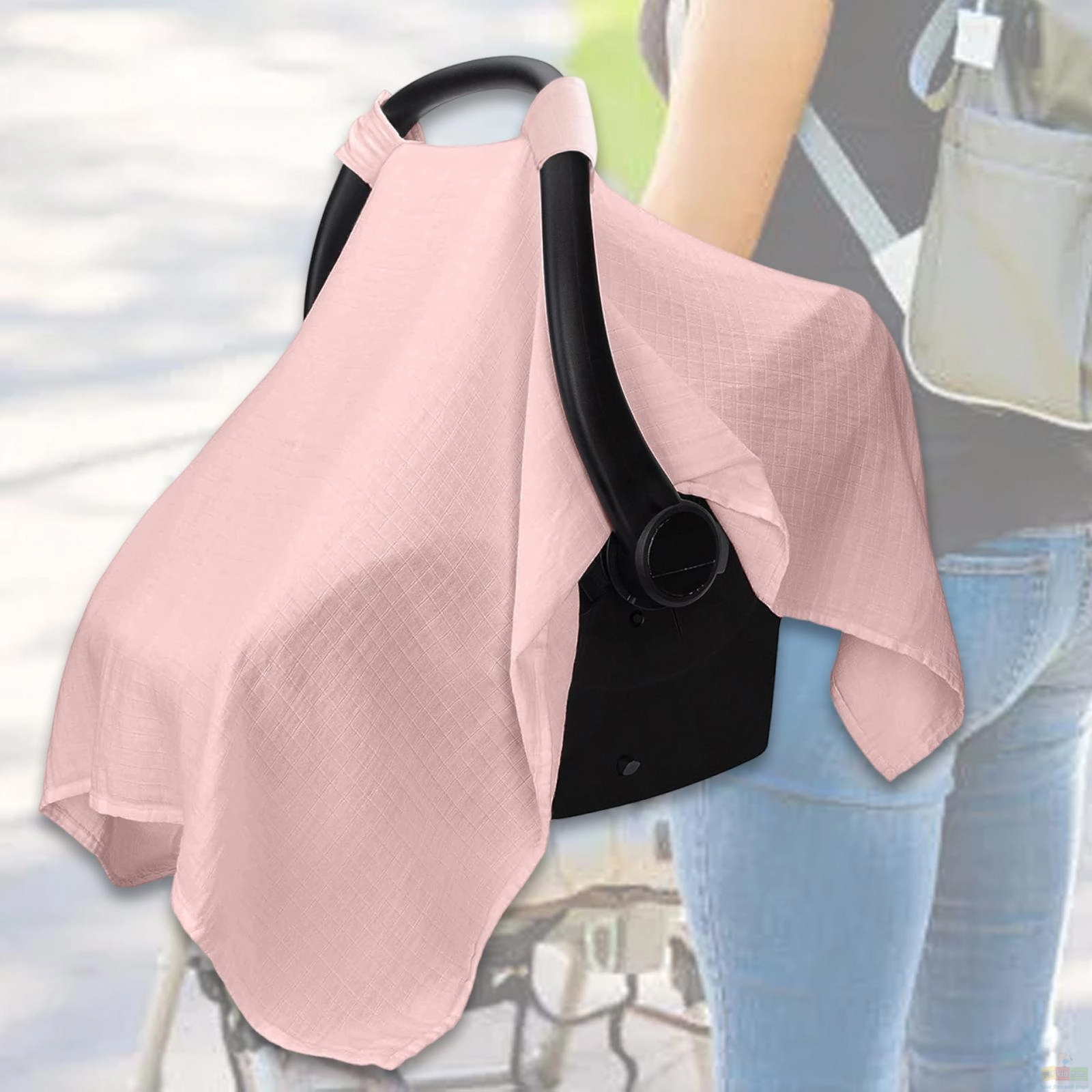 Car Seat Cover for Babies Multi Use Breathable Universal Baby Carrier Cover Summer Sun Shade Infant Car Seat Canopy Shower Gift