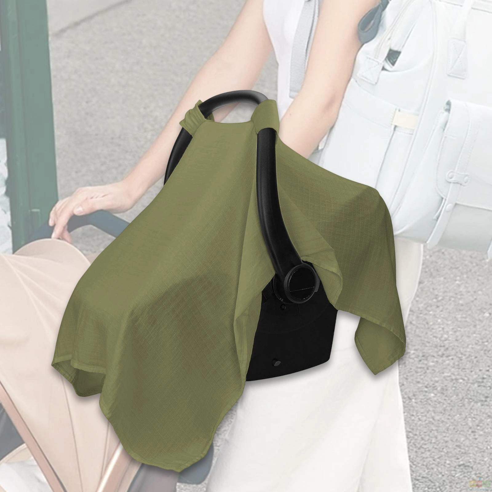 Car Seat Cover Baby Universal Fit Windproof Multi Use Infant Car Seat Canopy
