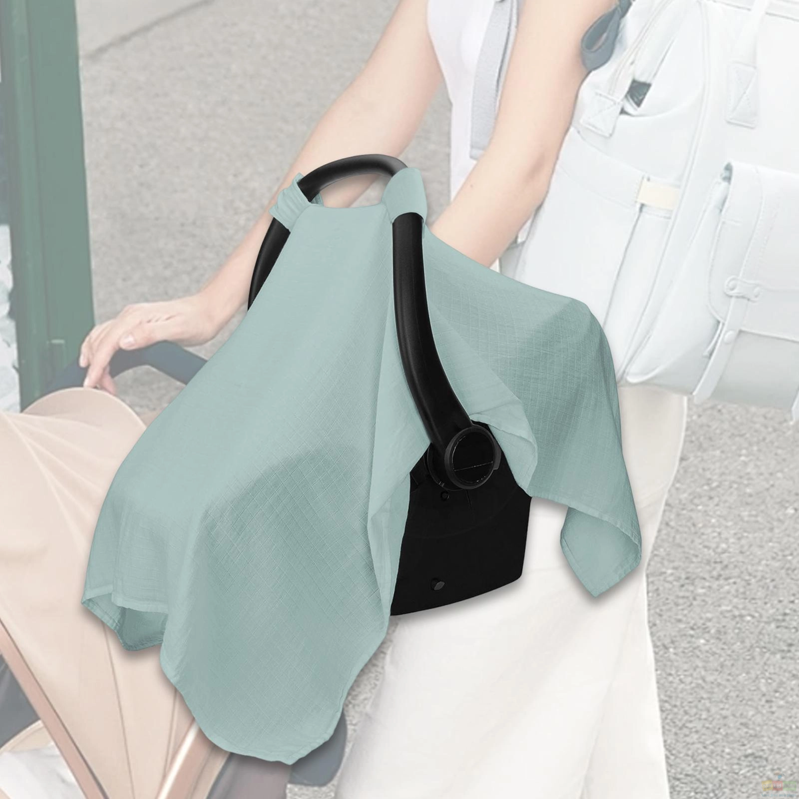 Car Seat Cover Baby Protection Extra Wide Lightweight Soft Summer Sun Shade