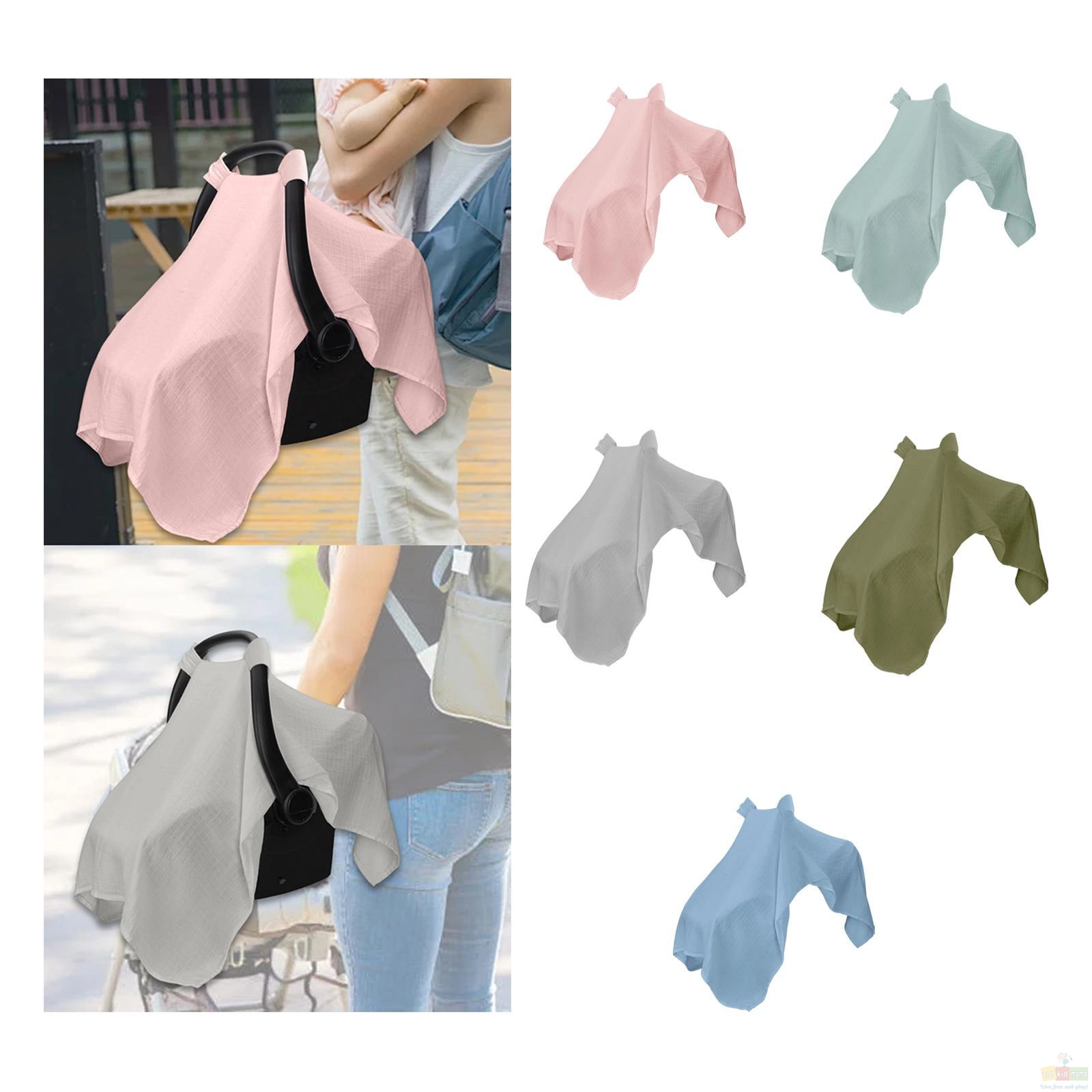 Car Seat Cover for Babies Soft Extra Large Car Seat Canopy Shower Gift