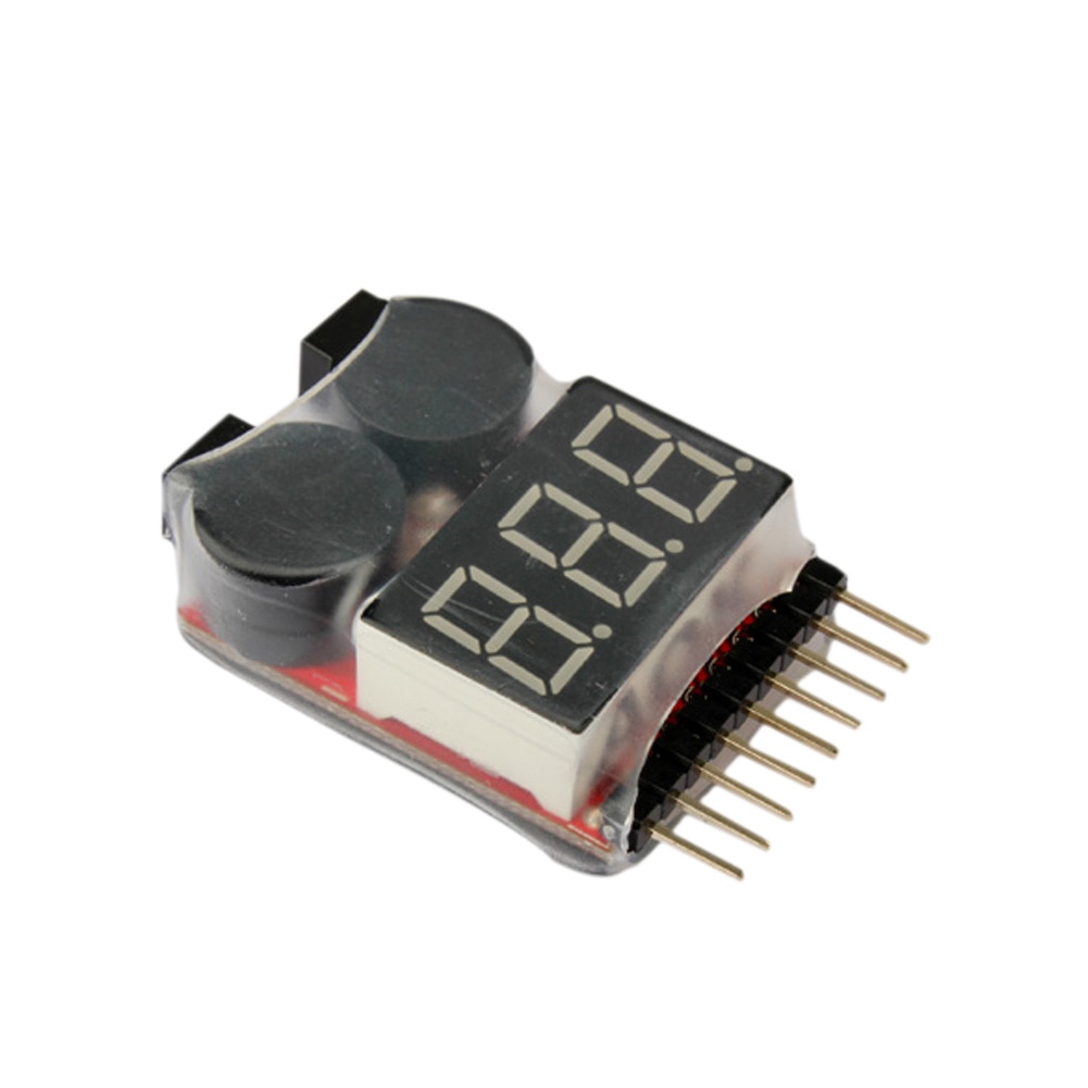 1-8S LED Lipo Voltage Indicator Checker Tester Low Voltage Buzzer Alarm YH-17