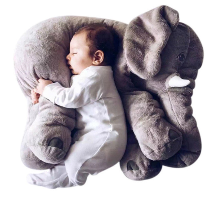 1PC 40/60cm Infant Soft Appease Elephant Playmate Calm Doll Baby Appease Toys Elephant Pillow Plush Toys Stuffed Doll