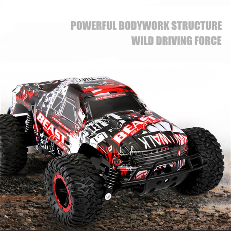 1:16 RC Bigfoot Monster Truck for Kids - Rock Climbing Off-Road Car w/ 2.4GHz Remote Control