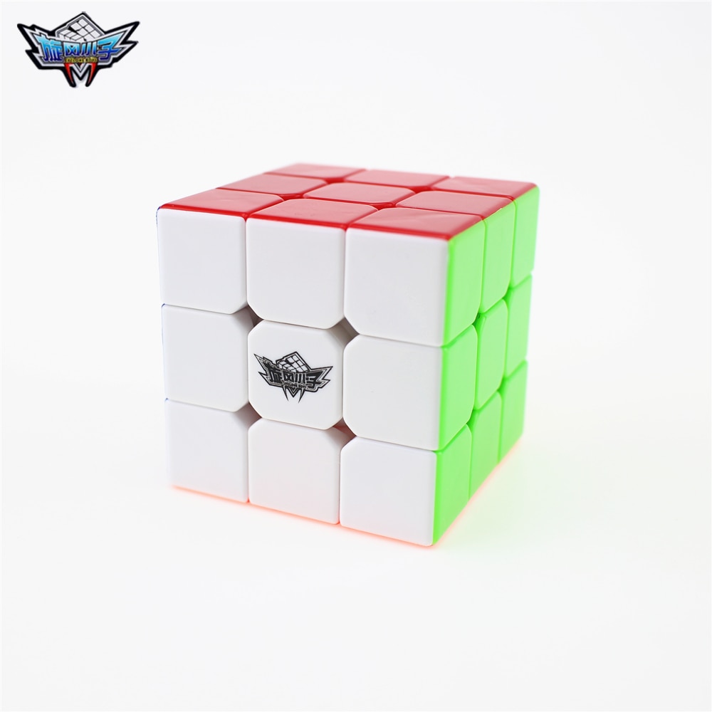 Rainbow Cyclone Boys 3x3x3 Professional Magic Cube - Stickerless Competition Puzzle Toy for Kids (No Stickers)