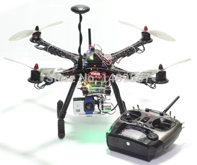 S500 Quadcopter Kit with Carbon Frame, APM2.8, M8N GPS, 920KV Motor, SimonK 30A ESC, 9450 Propeller, Rodiolink AT9S, and F450 Upgrade for FPV.