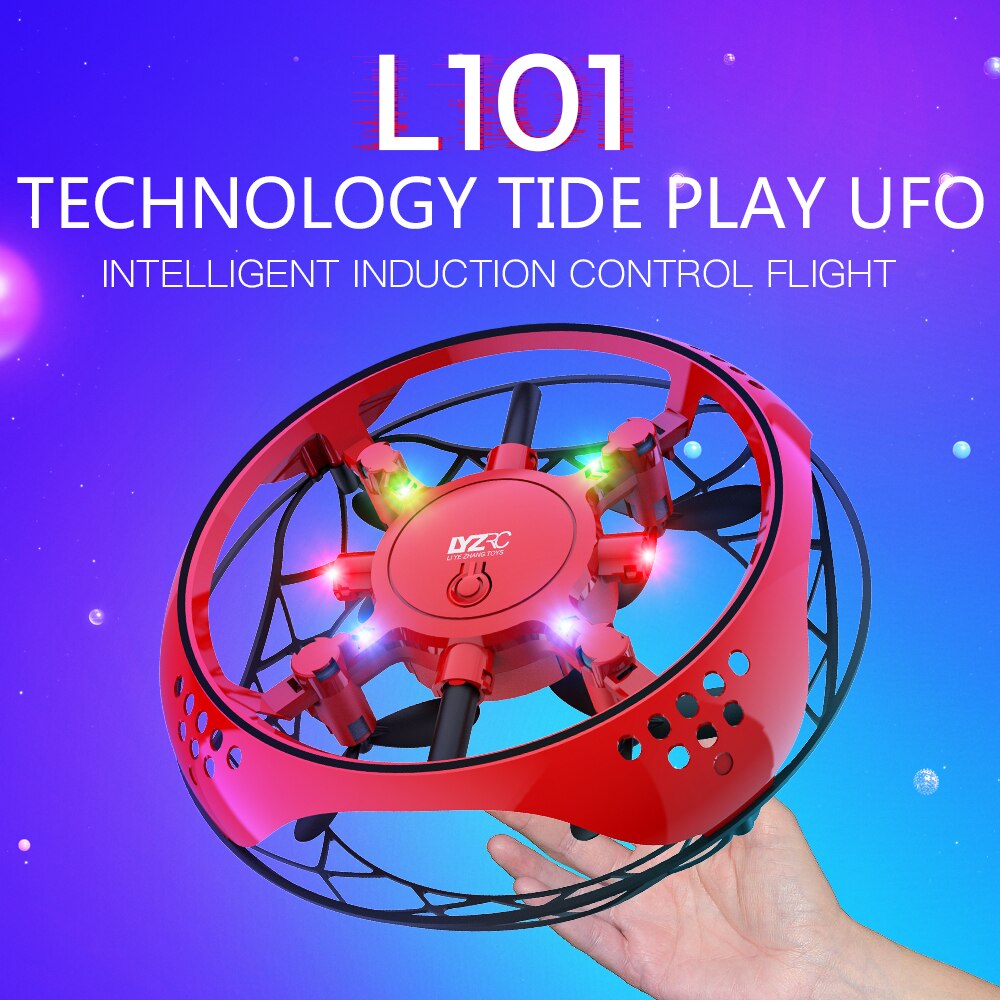 Anti-collision Quadcopter UFO Mini Drone Hand Flying Globe Hand Controlled Helicopter LED Induction Flying Ball Aircraft RC Toys