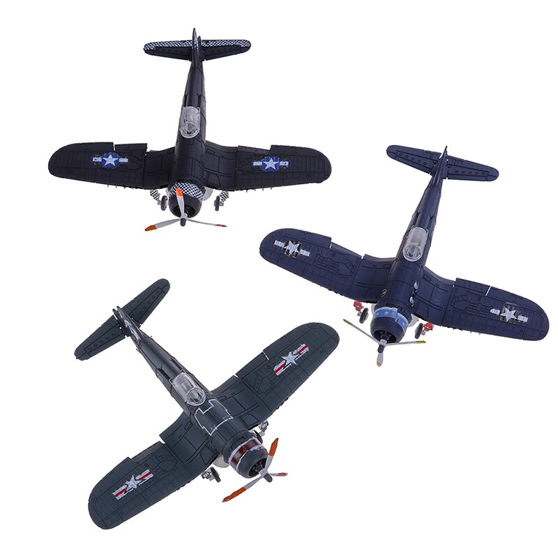 1Pcs 1/48 Scale Assemble Fighter Model Toys Building Tool Sets Flanker Combat Aircraft Diecast War-II Random Color