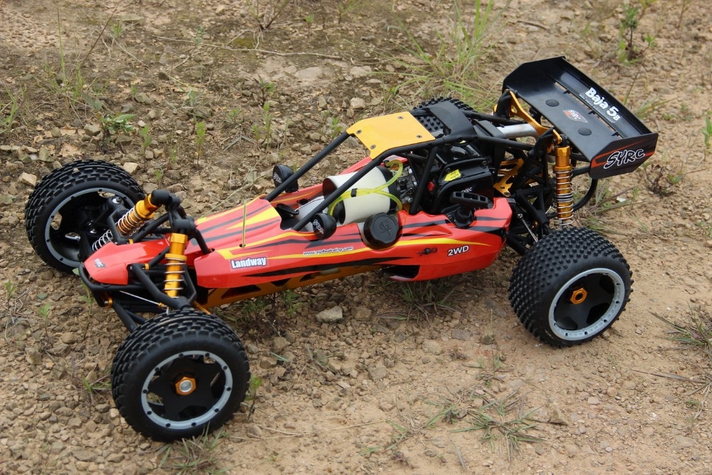 1:5 Scale RC Baja 5B with 30.5cc 2-Stroke Gas Engine - Ready-to-Run (RTR) - Pure Nylon