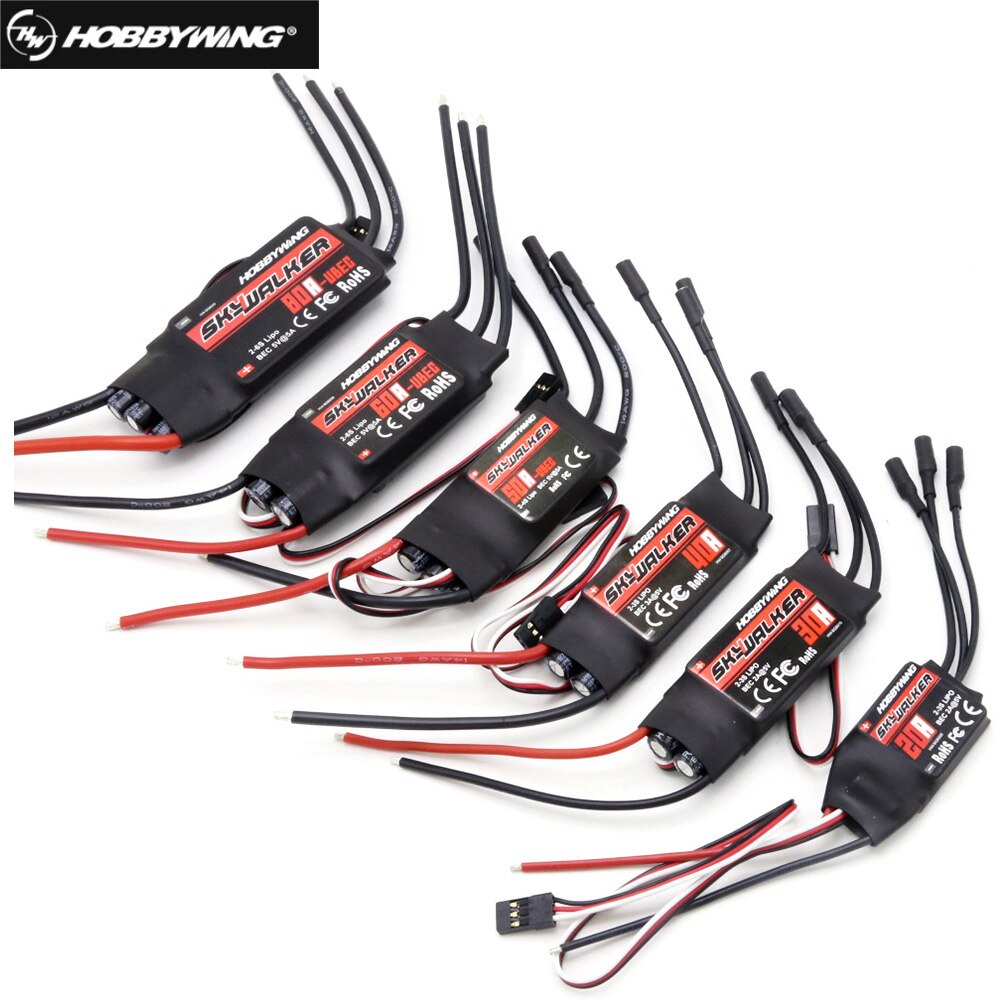RC Airplane/Helicopter ESC Speed Controller Hobbywing Skywalker 15A/20A/30A/40A/50A/60A/80A with UBEC