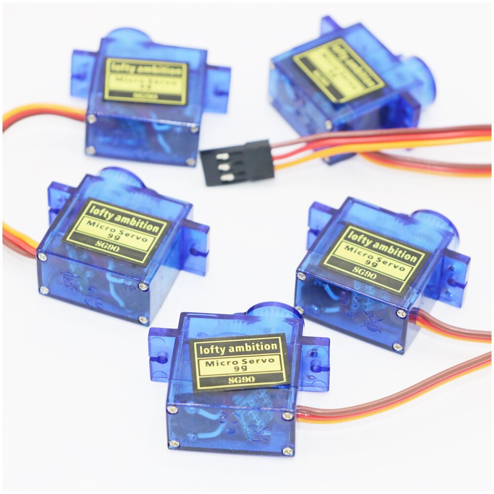 SG90 9g Micro Servo for RC Helicopters, Airplanes, Cars, Boats and Robots - Pack of 5/10/20/50/100.