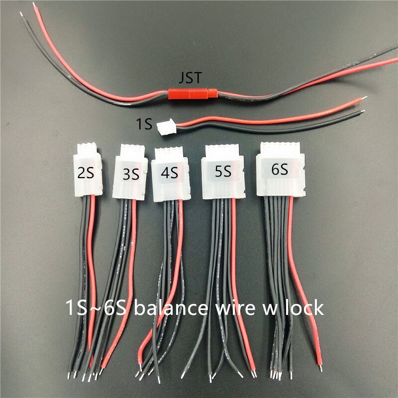 Lipo Battery Balance Cable Wire Lock  Balancer 2S 3S 4S 5S 6S Accessories For Imax B6 Mixed Connector Balancing Charger Charging