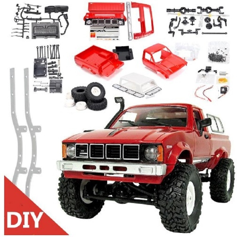 DIY 2.4G RC Car Kit, Off-Road Crawler Buggy, 4WD Remote Control Toy for Kids - Promotion