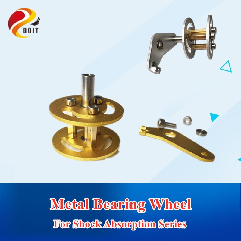 Metal Bearing Suspension Wheel for Robot Tank Chassis with Shock Absorption