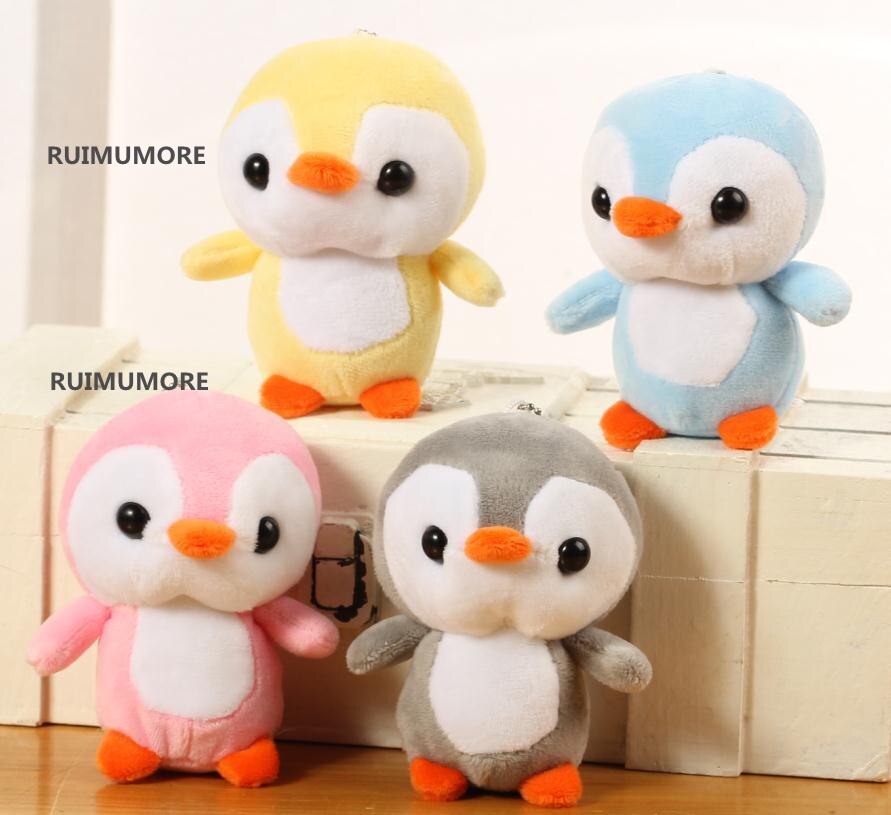 4Colors, Little Cute 11CM Approx. Small Penguin Plush Stuffed Toys , Gift Doll