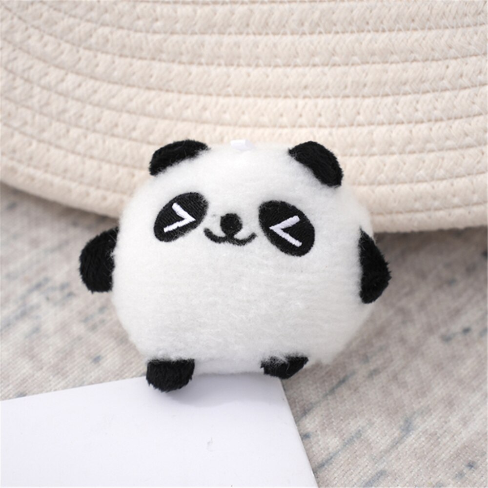 Multi-Sizes , NEW - Lover Panda 3-10CM Plush Stuffed Toy - Keychain Ring Pendant Little Doll