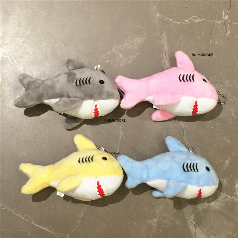 12CM , Key Chain Gift Shark Plush Stuffed TOY DOLL , Kid's Small Plush Toy
