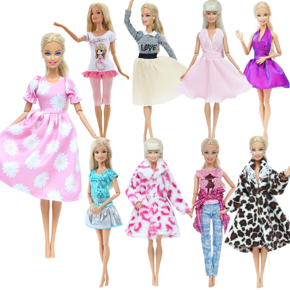 Handmade Cartoon Pattern Outfit for Barbie Doll - Shirt, Pants, and Accessories included!