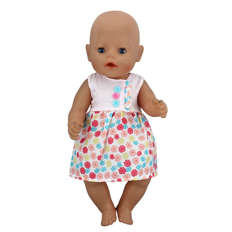 Doll Dress Fit For 43cm  Baby Doll 17inch Babies Reborn Doll Clothes And Accessories