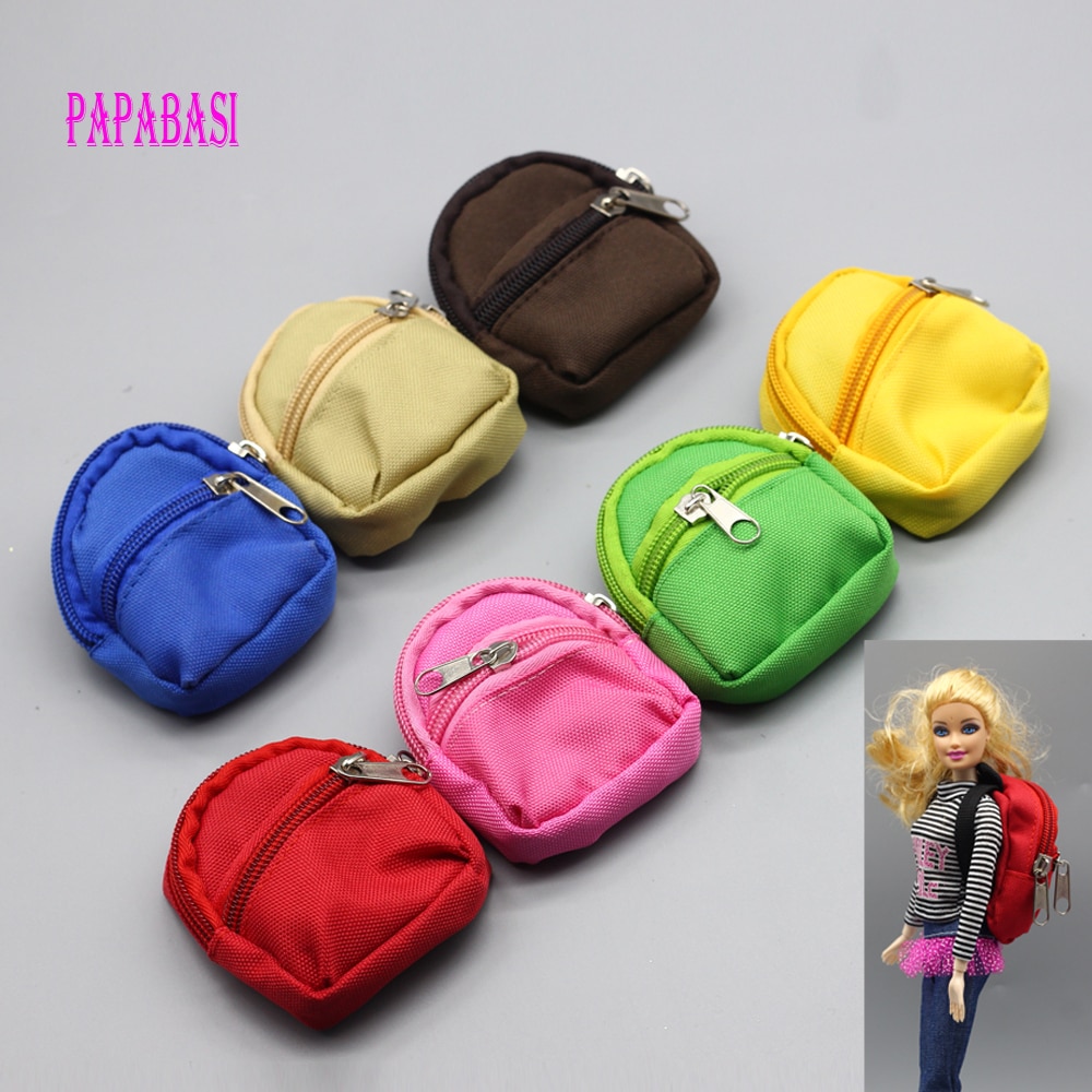 Mini backpack accessories for Barbie, BJD 1/6, and Blyth dolls - Perfect gift!