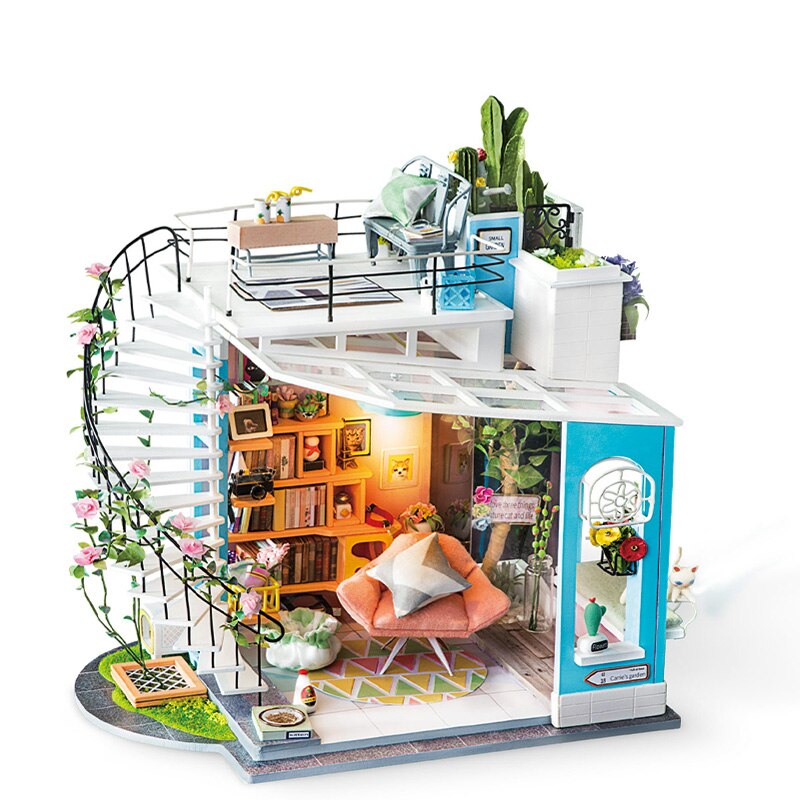 DIY Miniature Dollhouse Furniture Kit for Children - Dropshipping Gift.