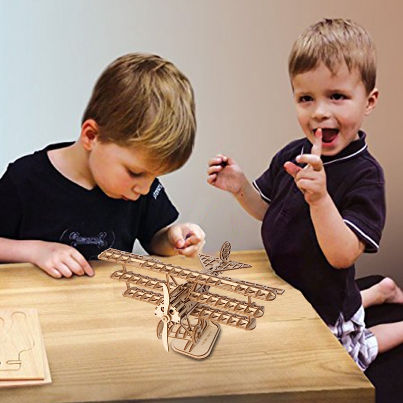 "DIY 3D Wooden Animal and Building Puzzle Kit - Perfect Gift for Kids and Adults: Robotime TG207"