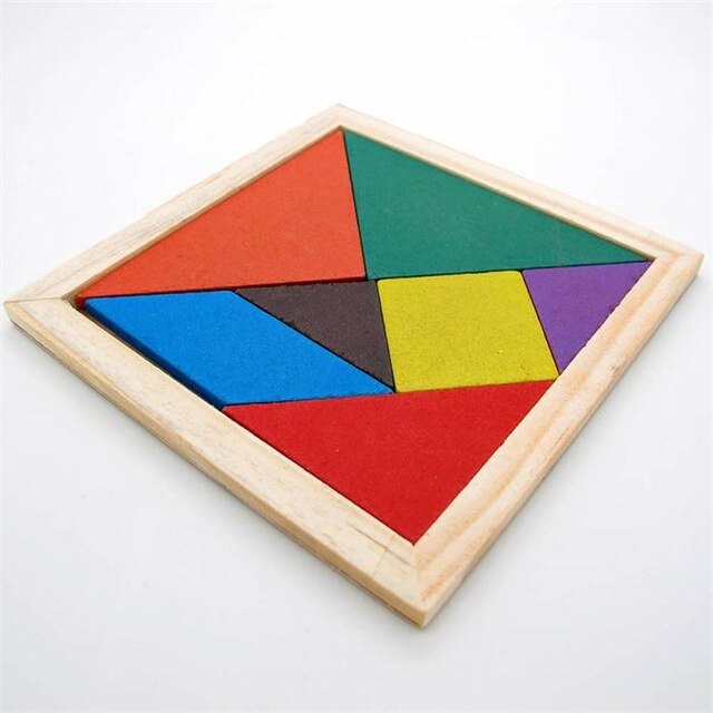 Wooden Tangram Jigsaw Puzzle: Educational Toy for Kids