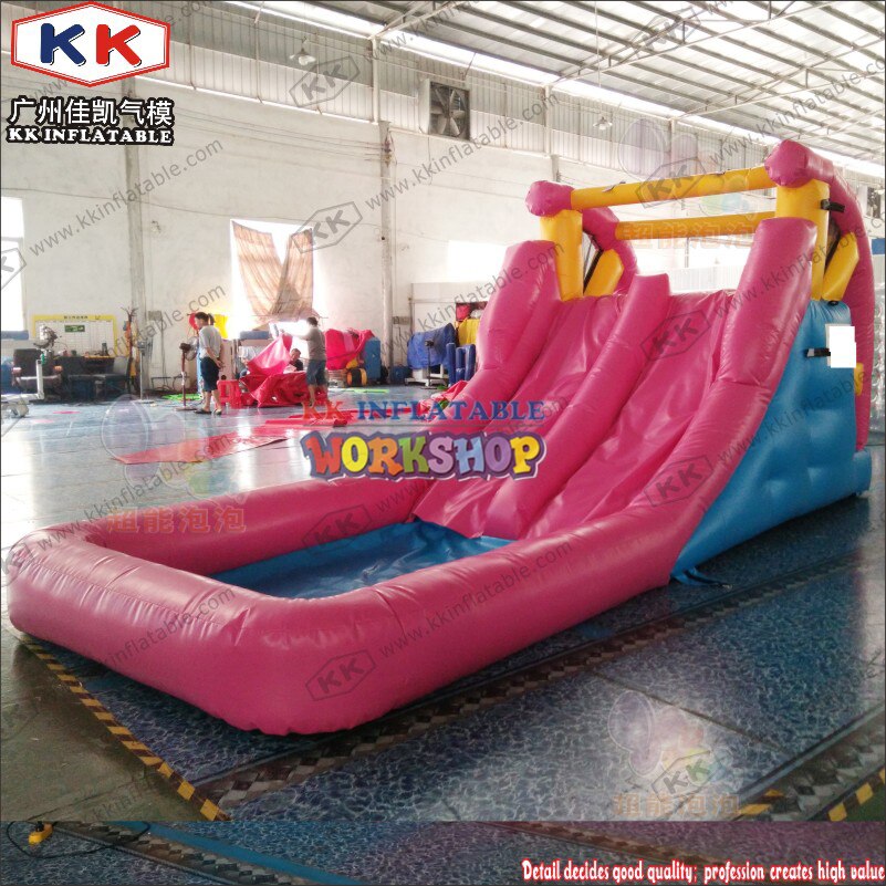 Inflatable Backyard Water Park with Small Slide for Kids