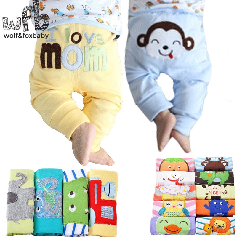 Retail 5pcs/pack 0-2years PP pants trousers Baby Infant cartoonfor boys girls Clothing