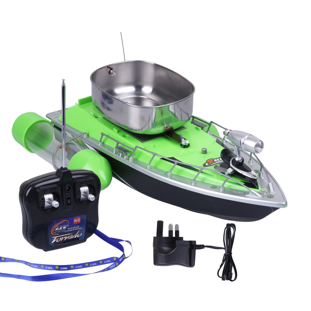 Wireless RC Fishing Boat with Fish Finder & Remote Control - Includes  Charger (EU/US/UK) - High