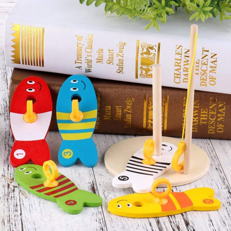 Montessori Wooden Fishing Game Set for Early Learning - Educational Toy for  Toddlers (Ages 1-3)