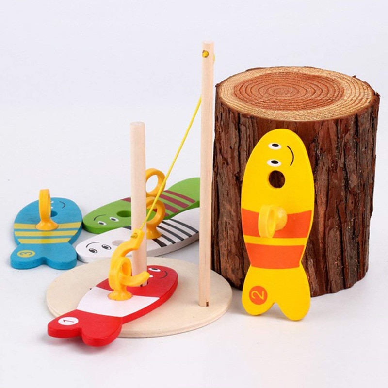 Montessori Wooden Fishing Game Set for Early Learning - Educational Toy for  Toddlers (Ages 1-3)