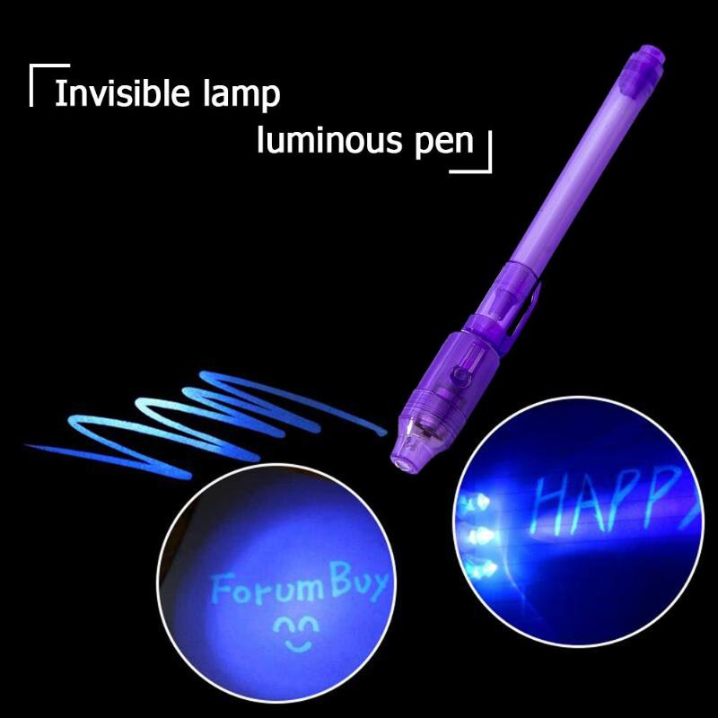 Luminous Pen with UV Light for Drawing and Learning - 2 in 1 Combo - Educational Toy for Kids, Magic Purple Color