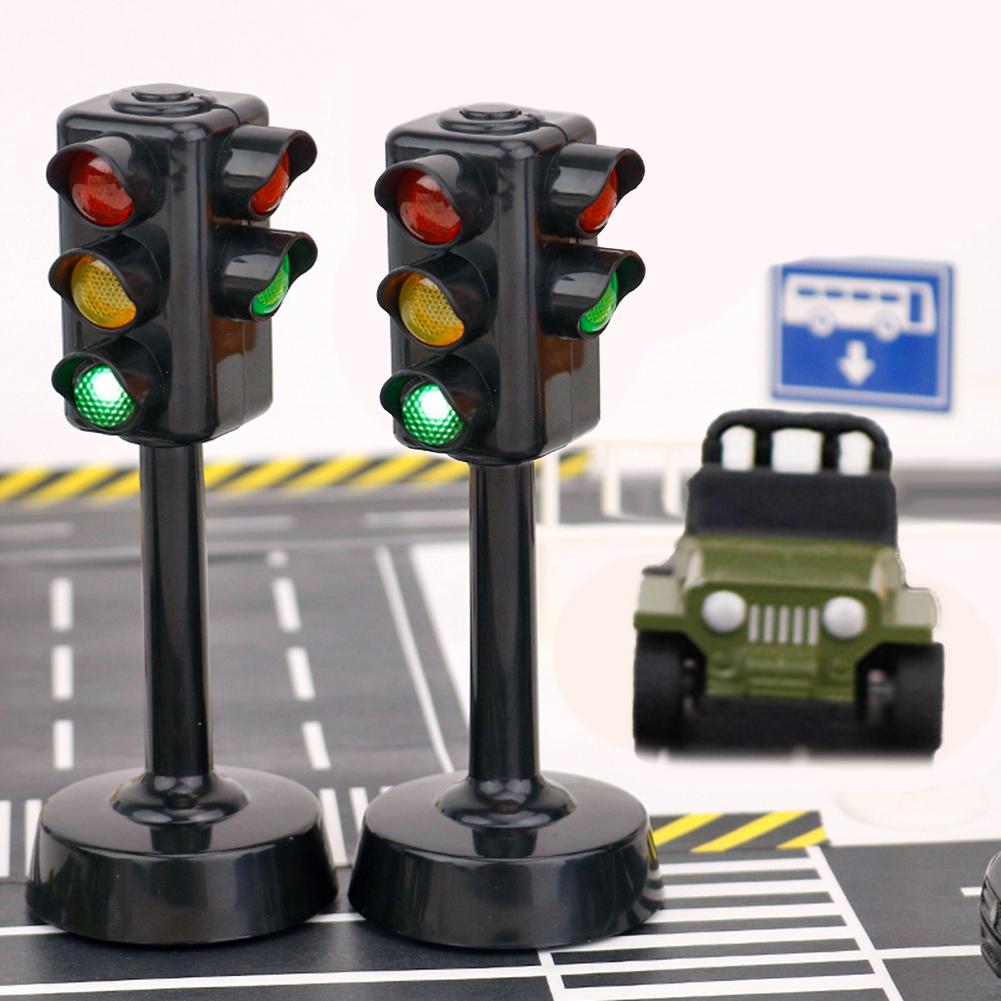 Mini Traffic Signs Light Speed Camera Model with Music LED Education Kids Toy Simulation Model Traffic Light Toy Ducation Toys