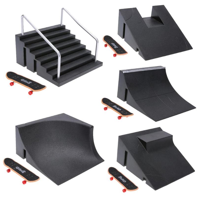 Mini Finger Skateboard Toy Set with Ramp Track for Kids - Fun Finger Training Game and Gift Idea.