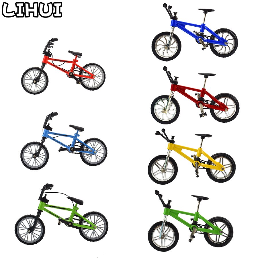 Mini Finger BMX Bike Toy with Brake Rope and Alloy Frame - Functional Mountain Bike Model for Boys and Kids Gift (1pc)