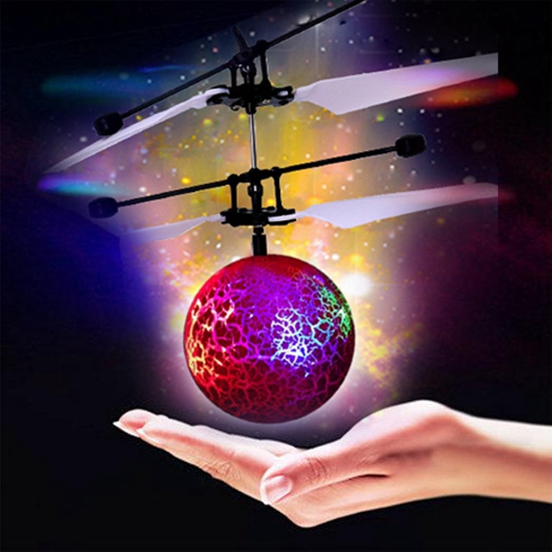 Infrared Induction Drone Flying Flash LED Lighting Ball Helicopter Child Kid Toy Gesture-Sensing No Need To Use Remote Control U