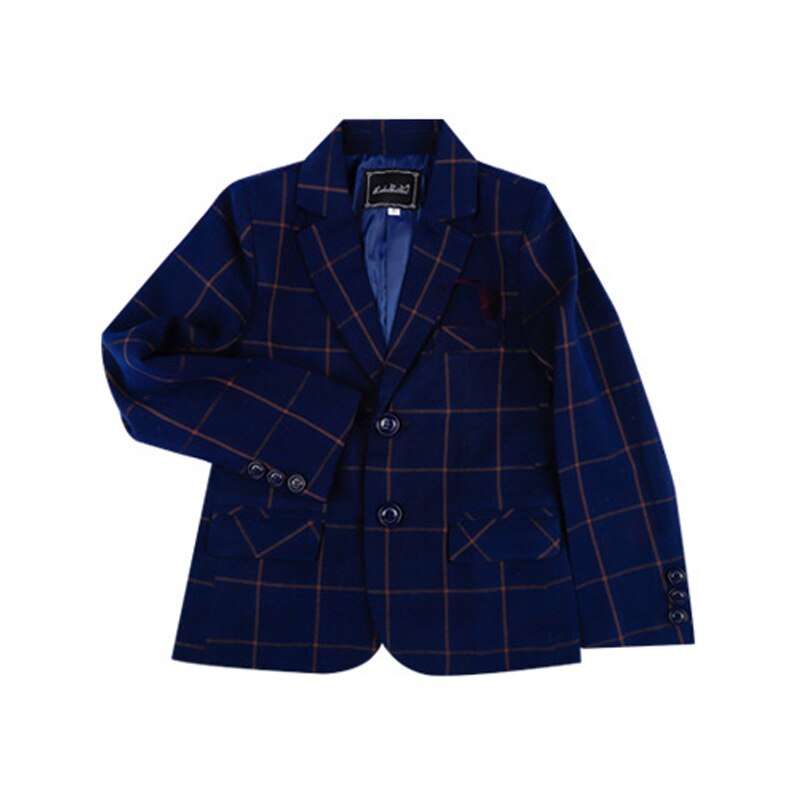 Kid Casual Blazers Suit For Baby Boy Black and Blue Child Coat Children ...