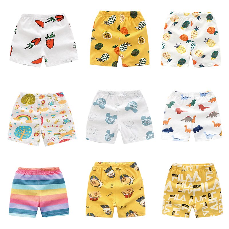 2022 Summer Children Boys Shorts Cotton Printed Baby Girls Sport Shorts 1-5 Years Kids Infant Girl Toddler Boys Clothes