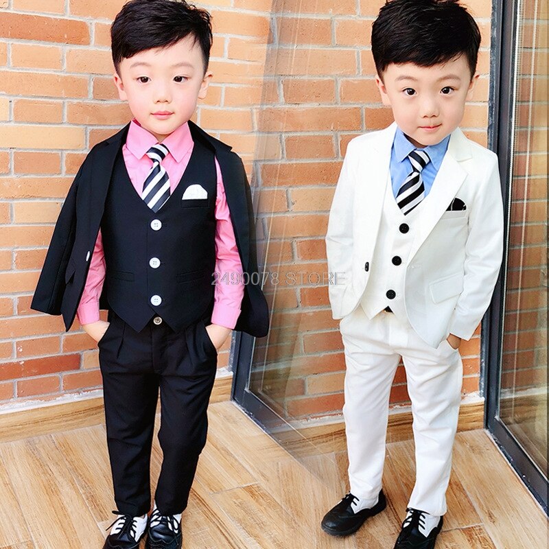 Flower Boys White Blazer Wedding Suit Brand Kids Ceremony Formal Suit ...