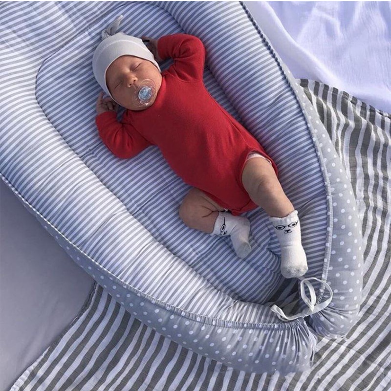 Baby Lounger Nest Sleeping Bed Portable Crib Travel Bed Infant Toddler Cotton Cradle for Newborn Bassinet Bumper Dropshipping